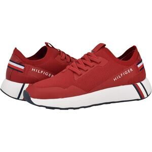 Tommy Hilfiger Women Arosa Low Top Slip On Sneakers Size US 6.5M Medium Red Mesh